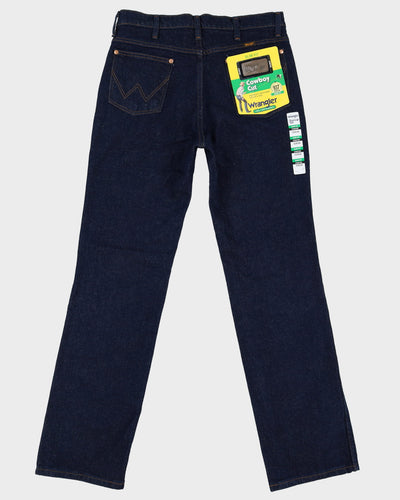 Deadstock With Tags Wrangler Dark Wash Navy Jeans - W33 L34