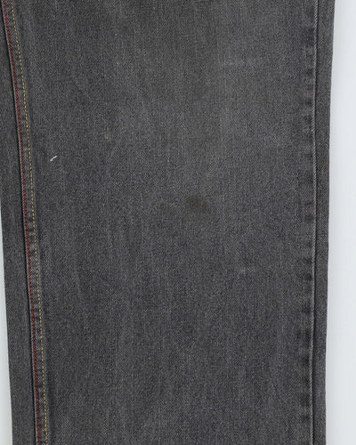 Vintage 90s Coogi Grey Colourful Embroidered Dark Wash Jeans - W32 L34