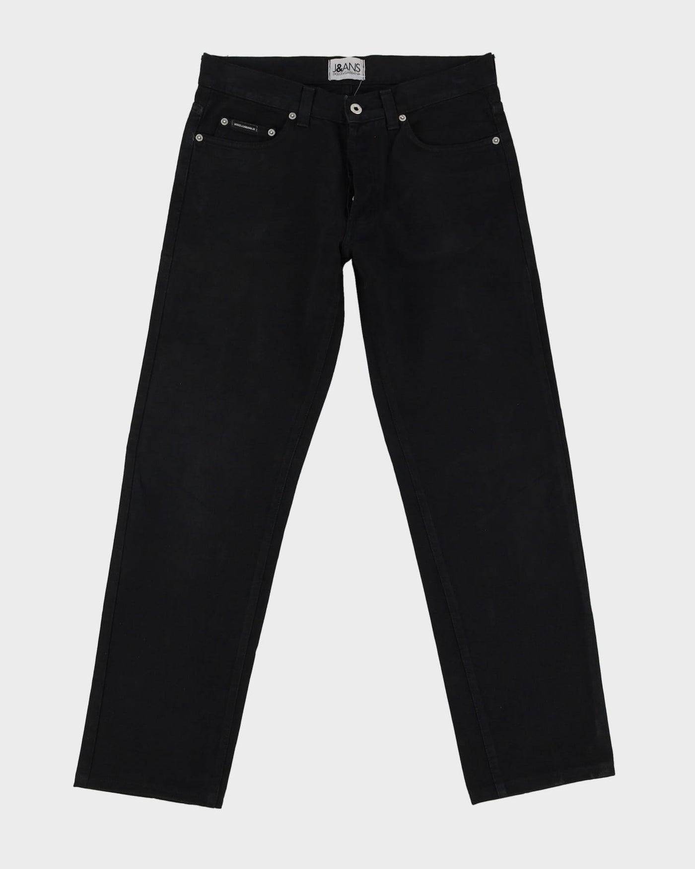Vintage 90s Dolce & Gabbana Black Dark Wash Jeans - W33 L31