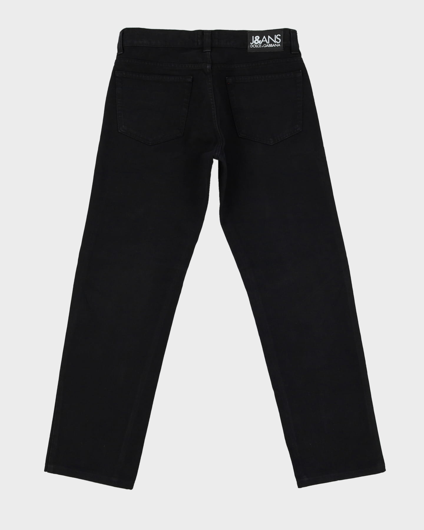 Vintage 90s Dolce &amp; Gabbana Black Dark Wash Jeans - W33 L31