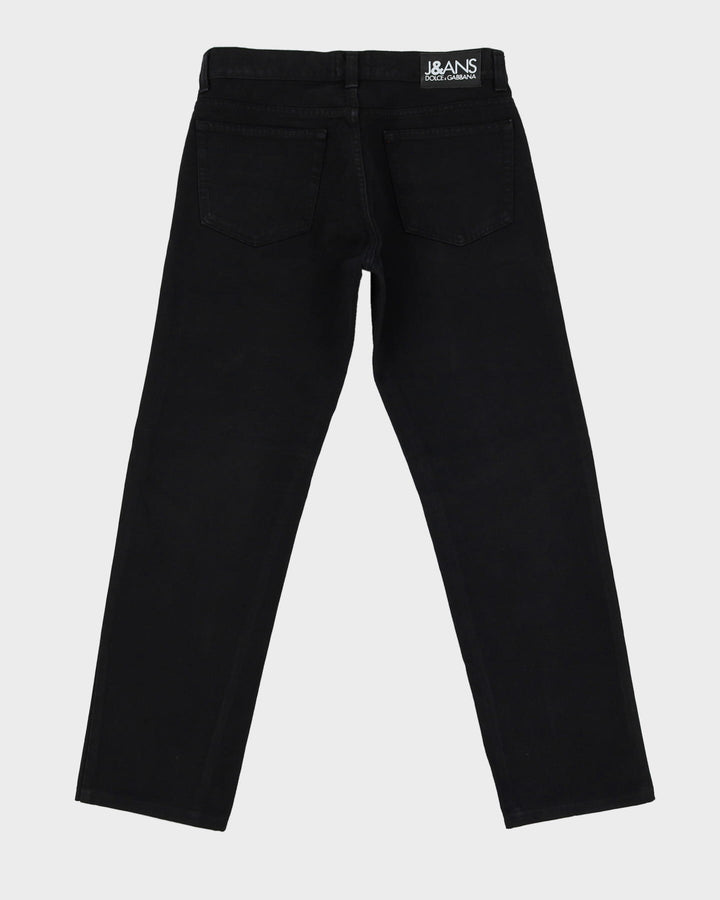 Vintage 90s Dolce & Gabbana Black Dark Wash Jeans - W33 L31
