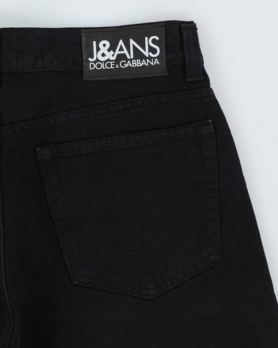 Vintage 90s Dolce & Gabbana Black Dark Wash Jeans - W33 L31