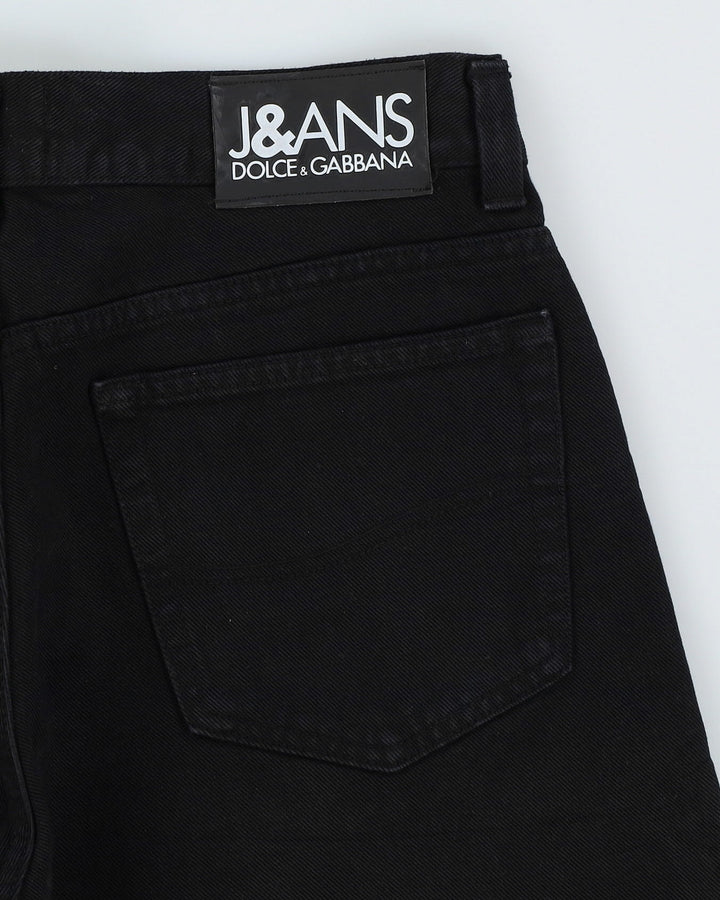 Vintage 90s Dolce & Gabbana Black Dark Wash Jeans - W33 L31