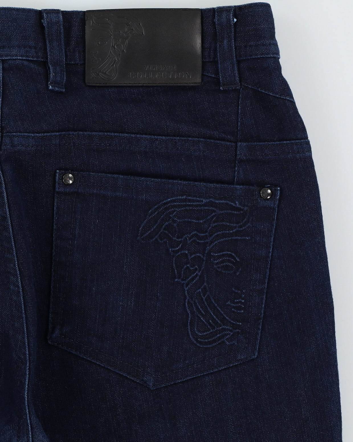 Versace Collection Navy Dark Wash Jeans - W32 L35