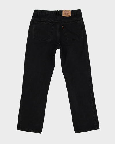 Vintage 90s Levi's Orange Tab Black Dark Wash Jeans - W33 L30