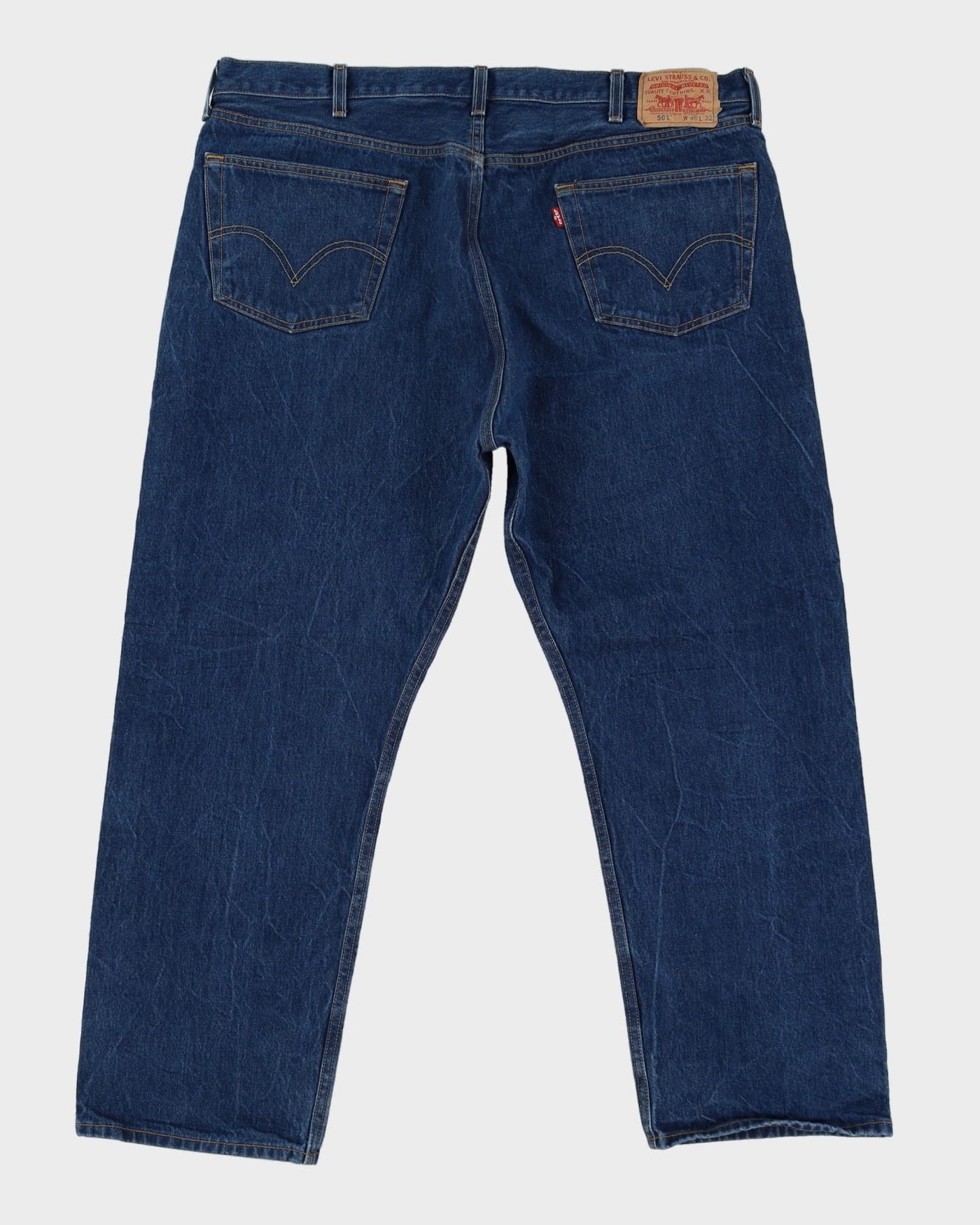 Levi's 501 Blue Dark Wash Jeans - W43 L30