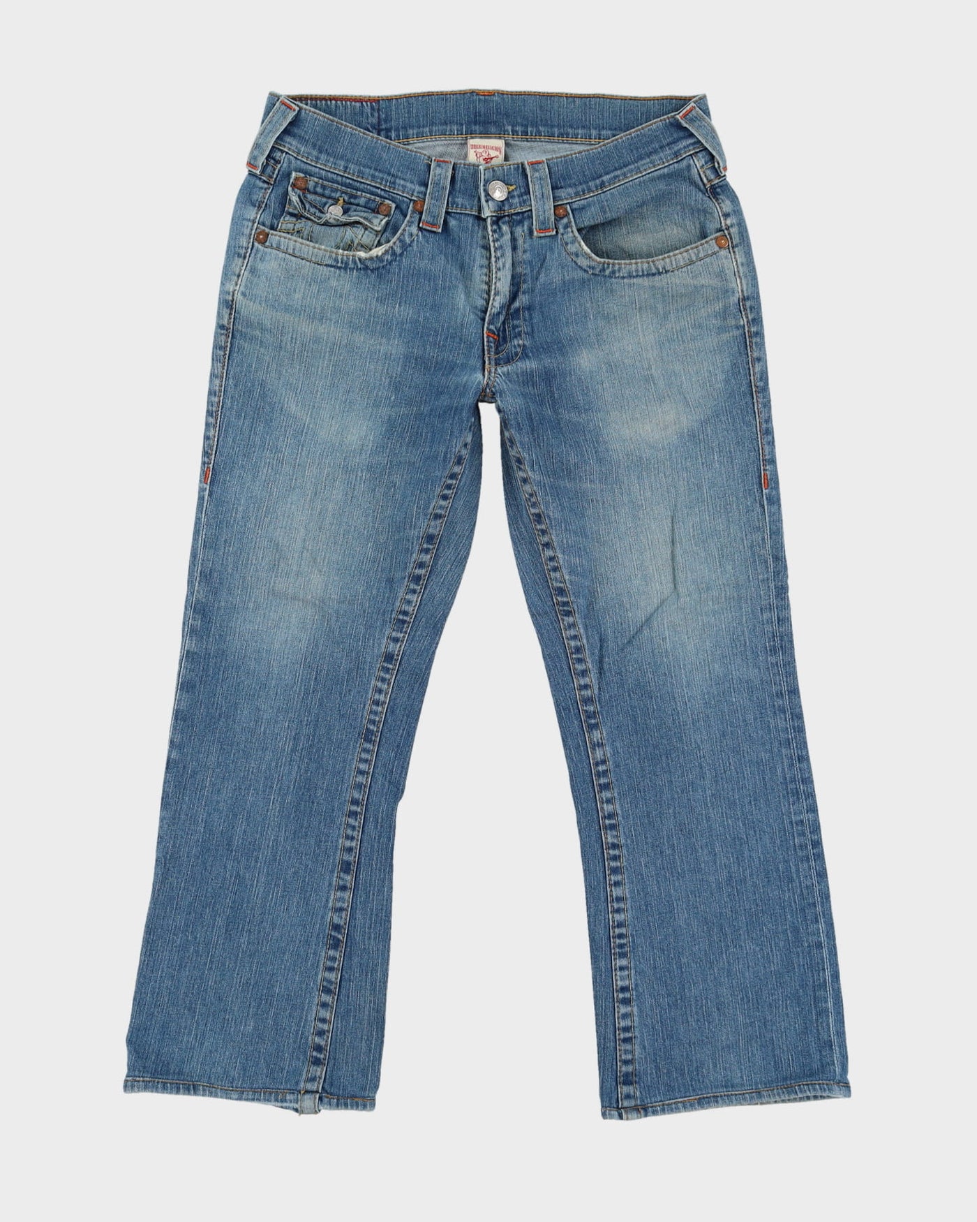 00s Y2K True Religion Blue Jeans - W33 L27