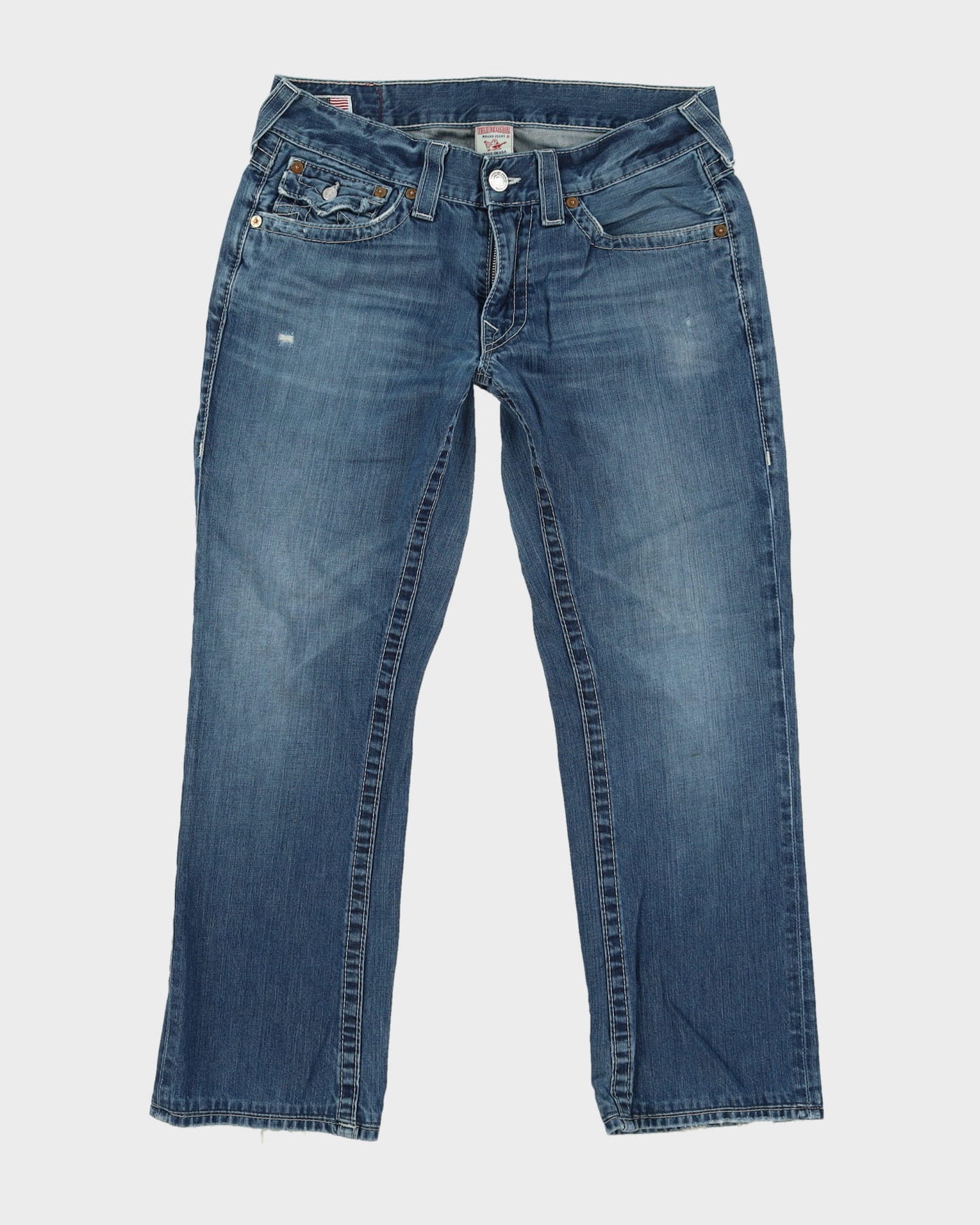 00s Y2K True Religion Blue Jeans - W33 L29