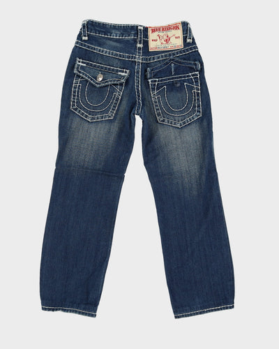 00s Y2K True Religion Blue Contrast Stitch Jeans - W30 L28