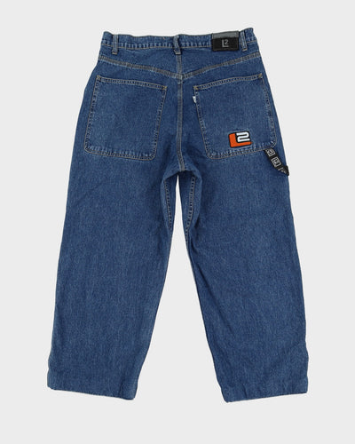 Vintage 90s Levi's L2 Blue Cargo Carpenter Jeans - W33 L26