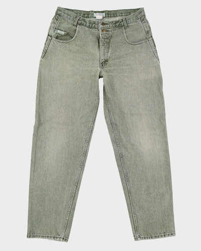 Vintage 90s Guess Green Jeans - W36 L32