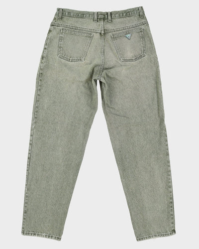 Vintage 90s Guess Green Jeans - W36 L32