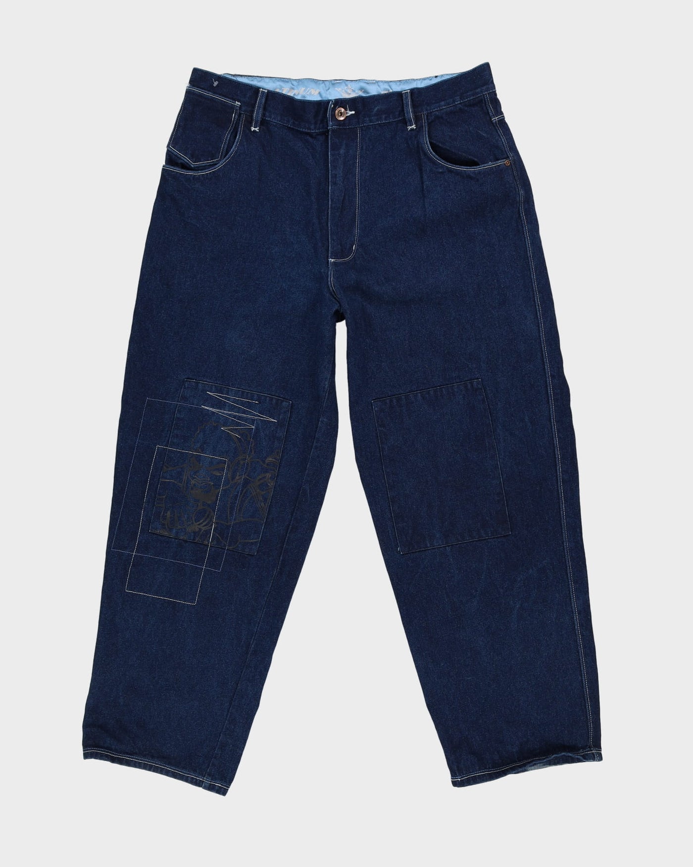 00s Y2K FUBU Dark Blue Jeans - W38 L31