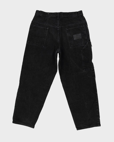 90s / 00s Y2K BOSS Dark Wash Black Jeans - W36 L32