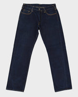 90s / 00s Y2K Evisu Dark Wash Blue Jeans - W34 L33