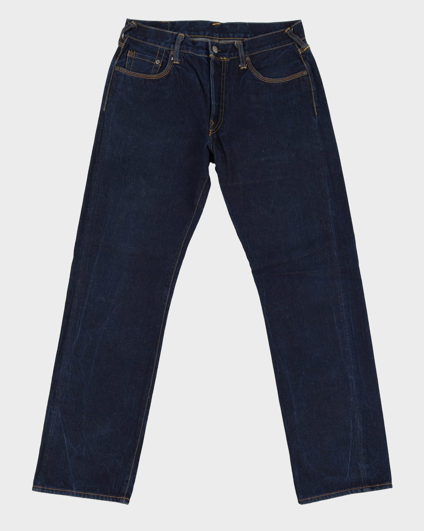 90s / 00s Y2K Evisu Dark Wash Blue Jeans - W34 L33