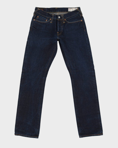 90s / 00s Y2K Evisu Dark Wash Blue Jeans - W31 L34