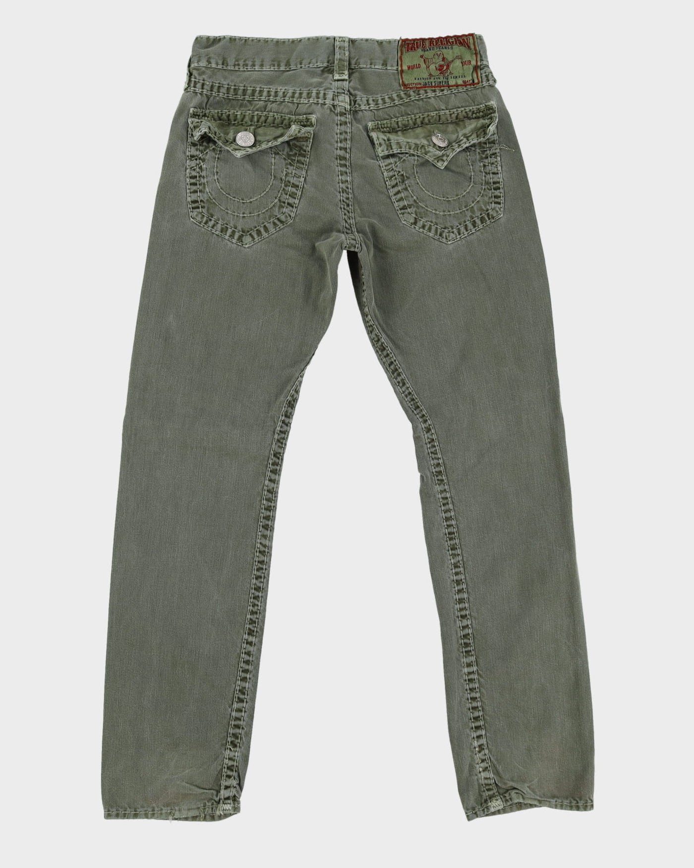00s Y2K True Religion Green Jeans - W32 L33
