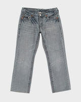 00s Y2K True Religion Grey Jeans - W34 L29