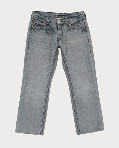 00s Y2K True Religion Grey Jeans - W34 L29