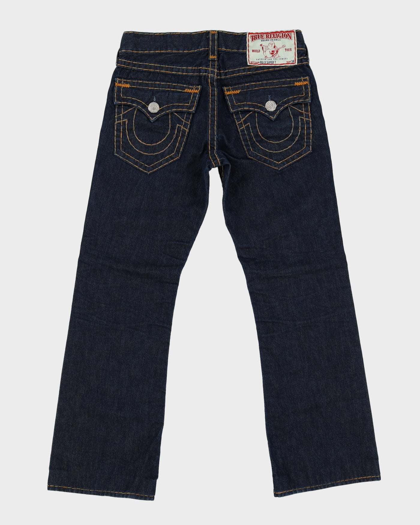 00s Y2K True Religion Dark Wash Navy Jeans - W32 L32