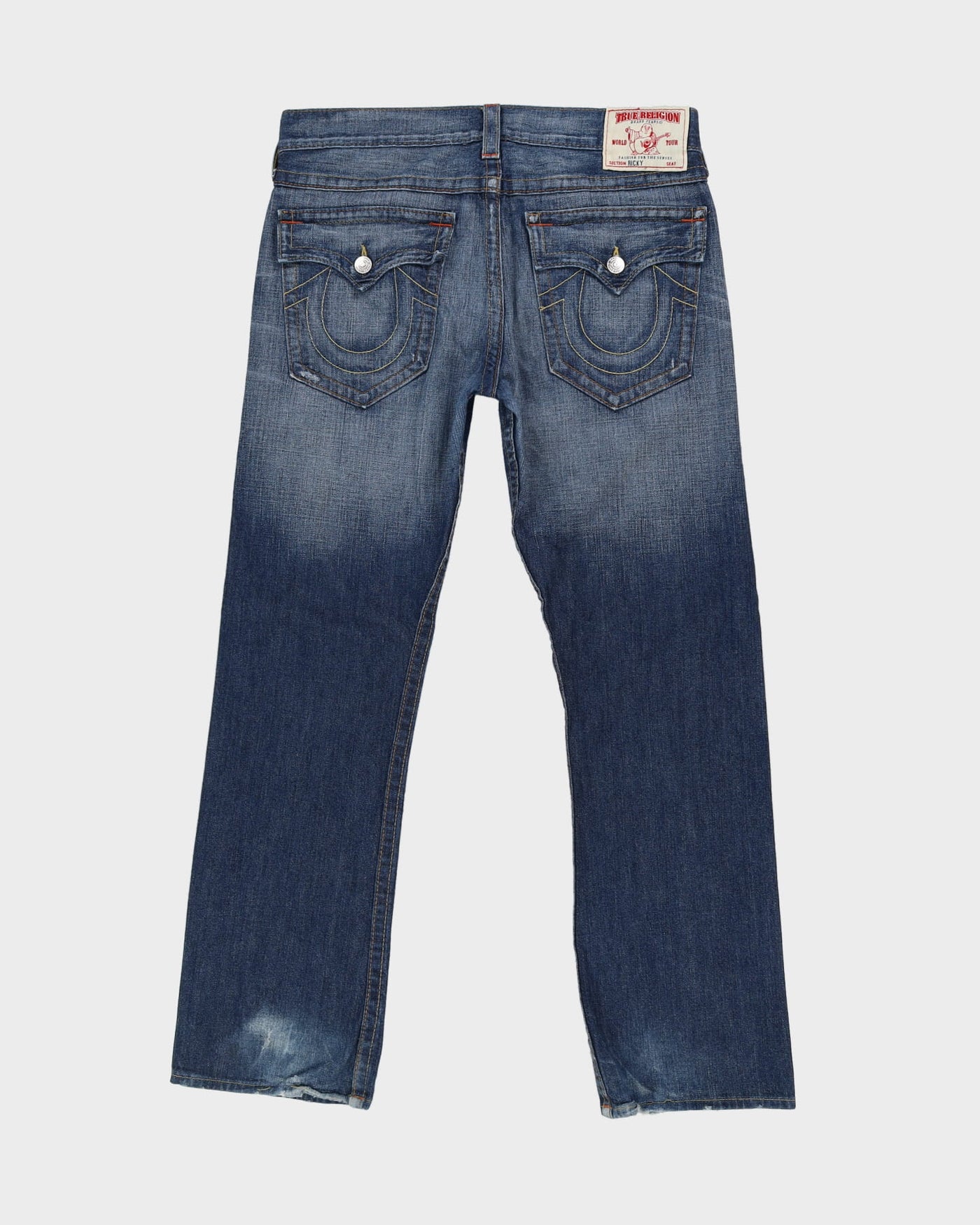 00s Y2K True Religion Medium Wash Blue Jeans - W36 L34