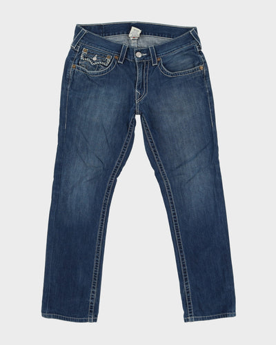 00s Y2K True Religion Medium Wash Blue Jeans - W32 L30