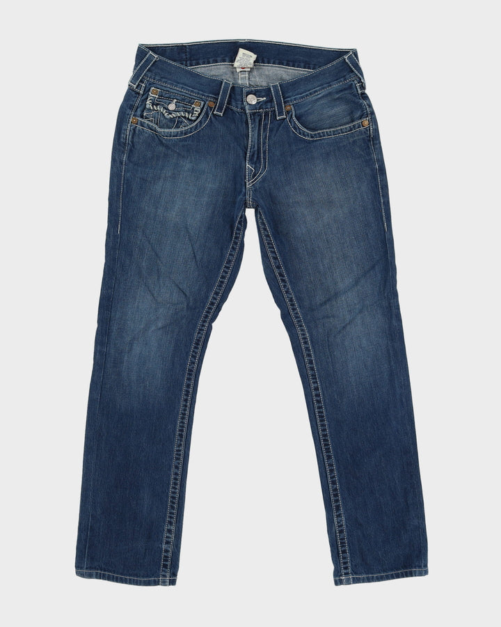 00s Y2K True Religion Medium Wash Blue Jeans - W32 L30