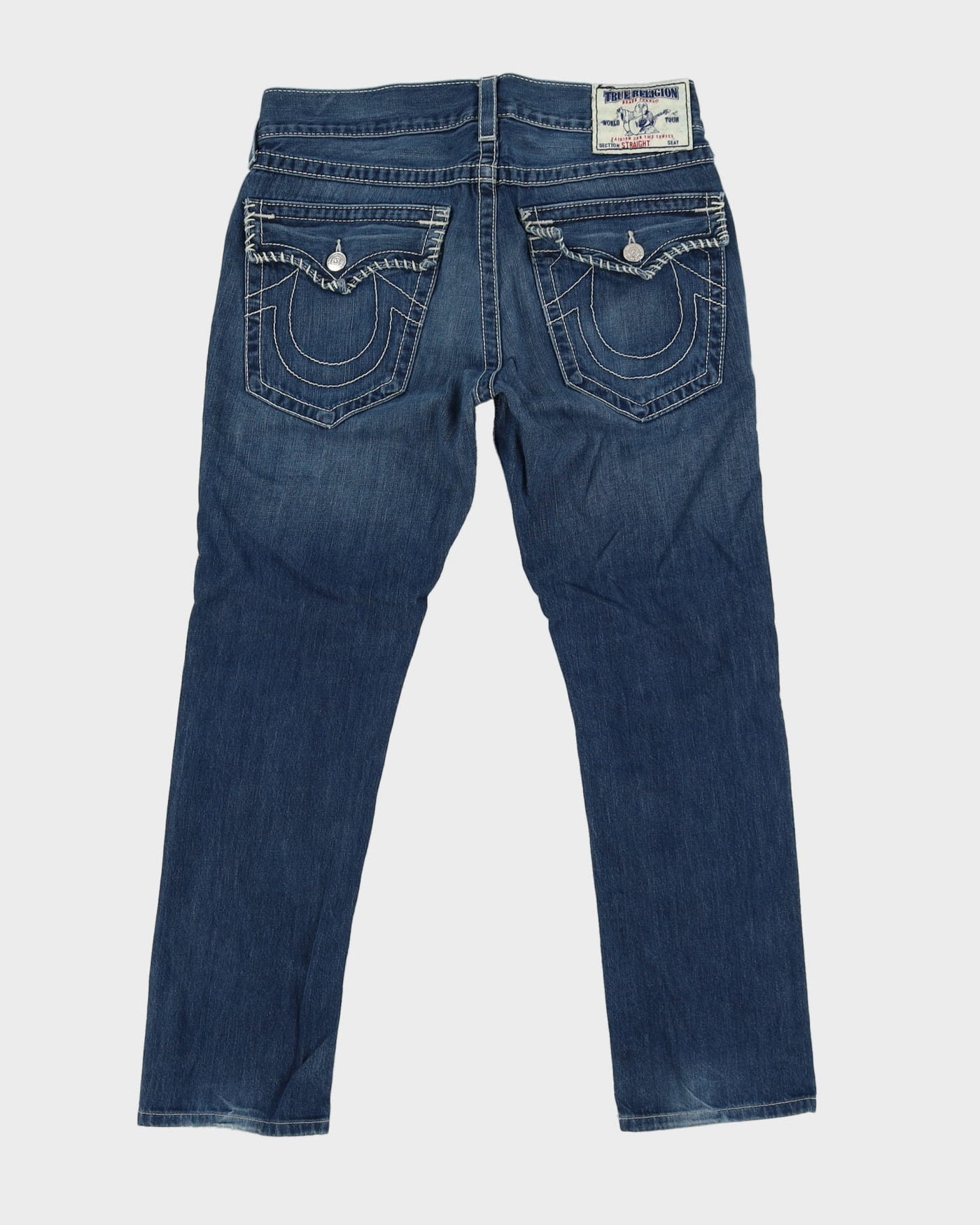 00s Y2K True Religion Medium Wash Blue Jeans - W32 L30