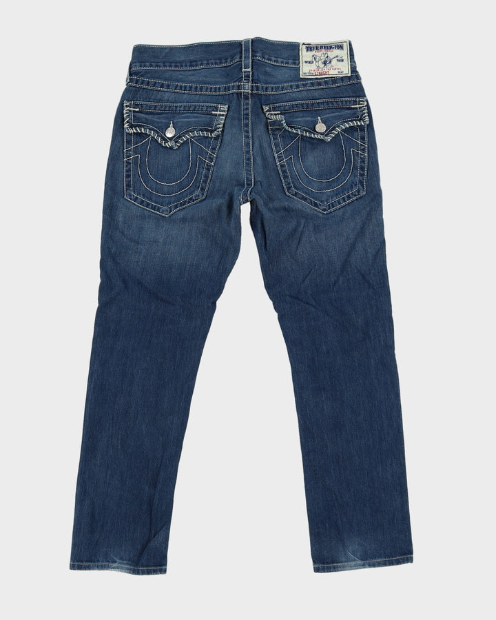 00s Y2K True Religion Medium Wash Blue Jeans - W32 L30