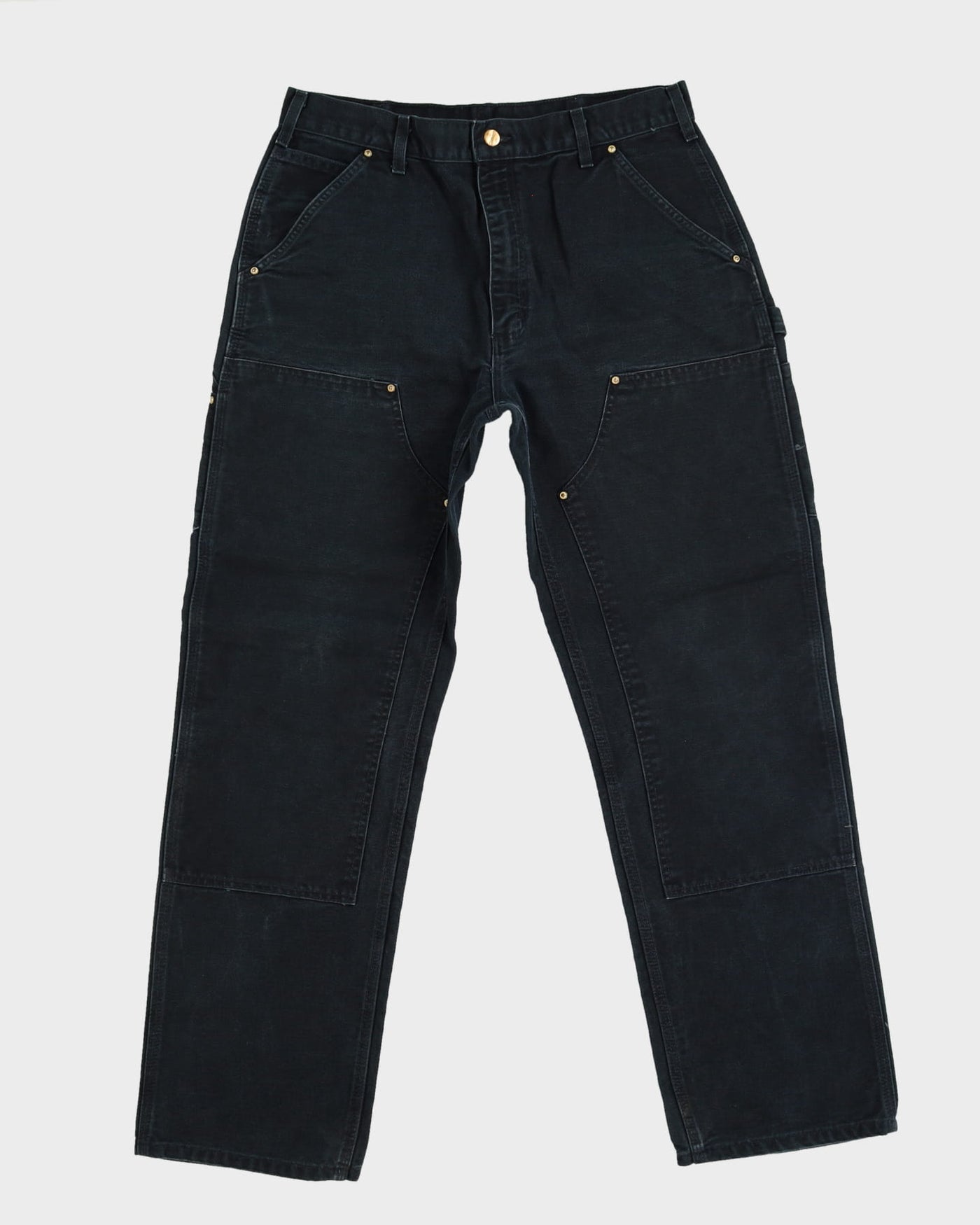 Carhartt Black Double Knee Workwear Jeans - W34 L32