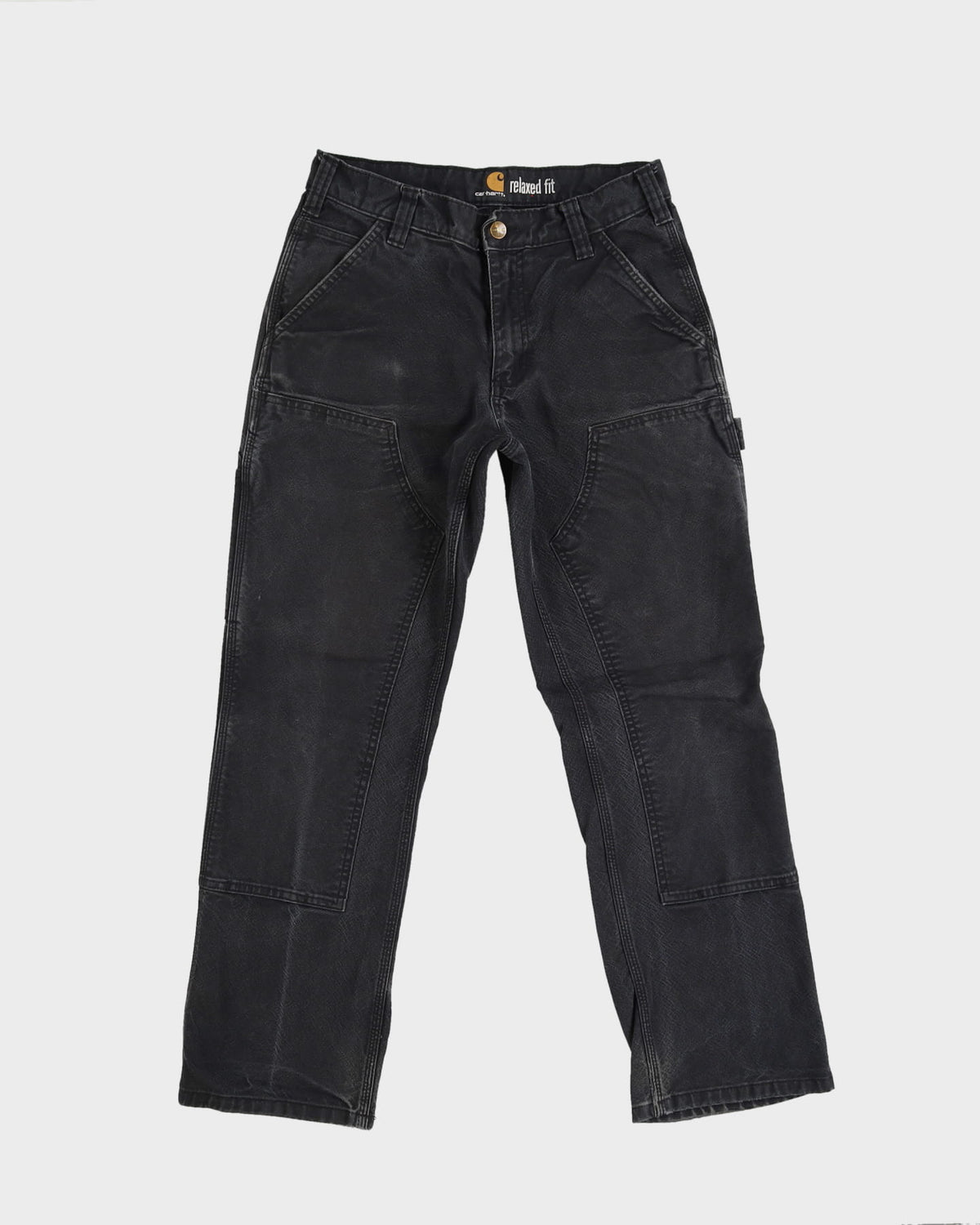 Carhartt Faded Black Double Knee Workwear Jeans - W30 L28