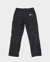 Carhartt Faded Black Double Knee Workwear Jeans - W30 L28