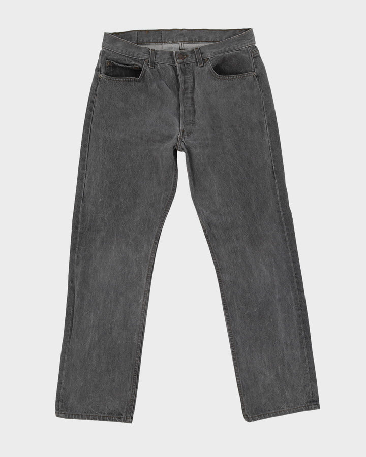 Vintage 80s Levi's 501 Dark Wash Grey Jeans - W34 L30