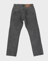 Vintage 80s Levi's 501 Dark Wash Grey Jeans - W34 L30