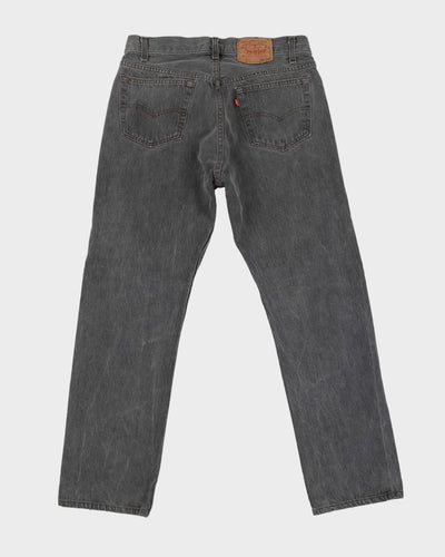 Vintage 80s Levi's 501 Dark Wash Grey Jeans - W34 L30