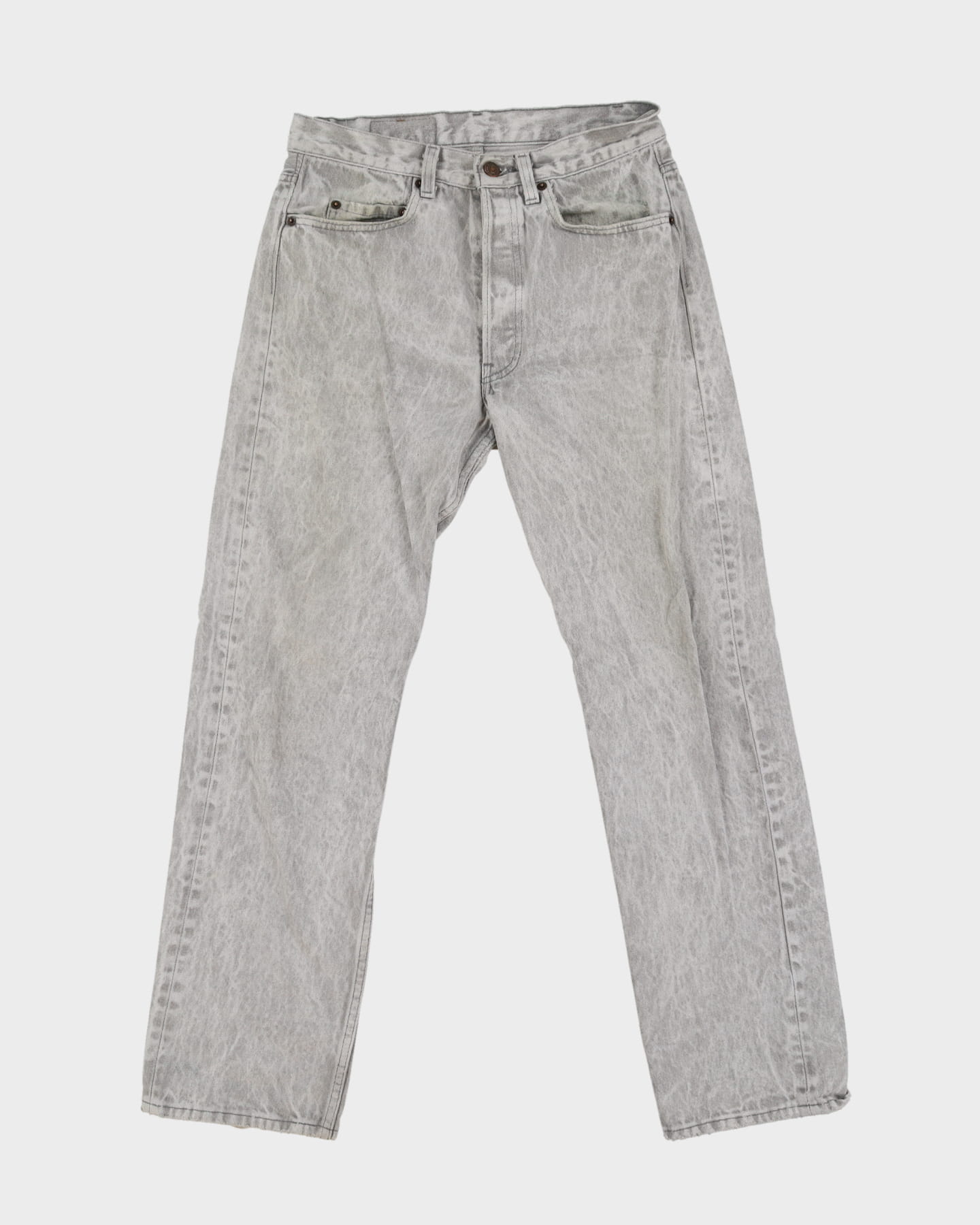 Vintage 80s Levi's 501 Grey Bleached Jeans - W30 L30