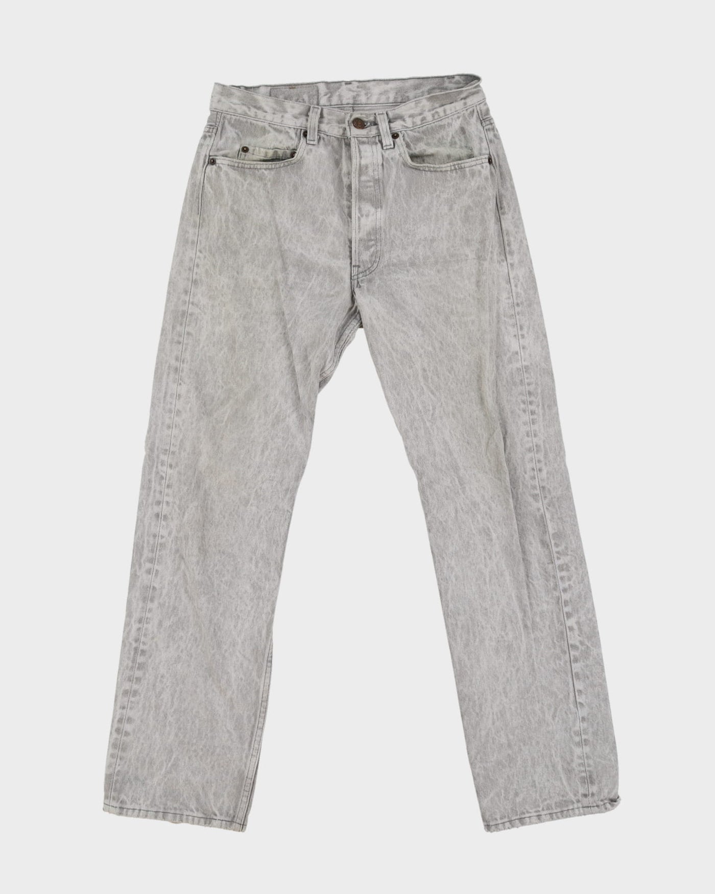 Vintage 80s Levi's 501 Grey Bleached Jeans - W30 L30