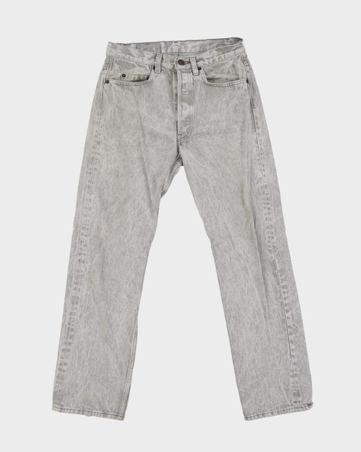 Vintage 80s Levi's 501 Grey Bleached Jeans - W30 L30