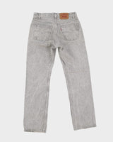 Vintage 80s Levi's 501 Grey Bleached Jeans - W30 L30