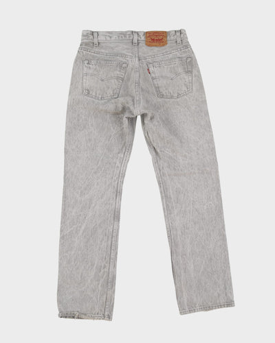 Vintage 80s Levi's 501 Grey Bleached Jeans - W30 L30