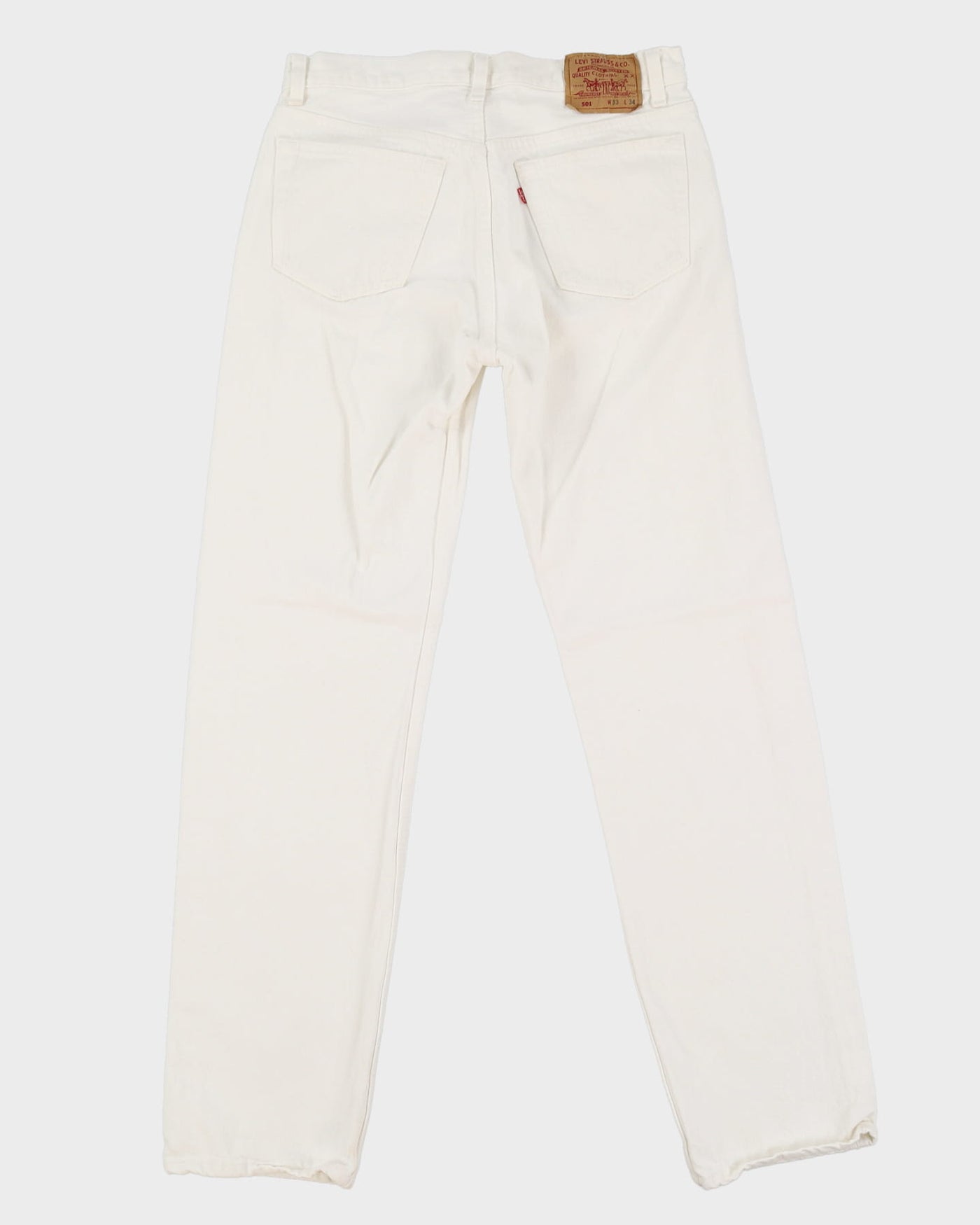 Vintage 90s Levi's 501 Beige Jeans - W32 L32