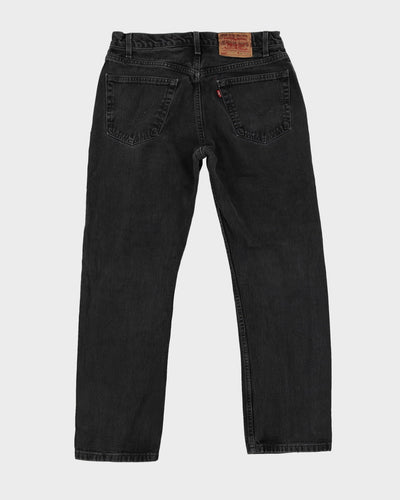 Vintage 80s Levi's 505 Black Dark Wash Jeans - W34 L30