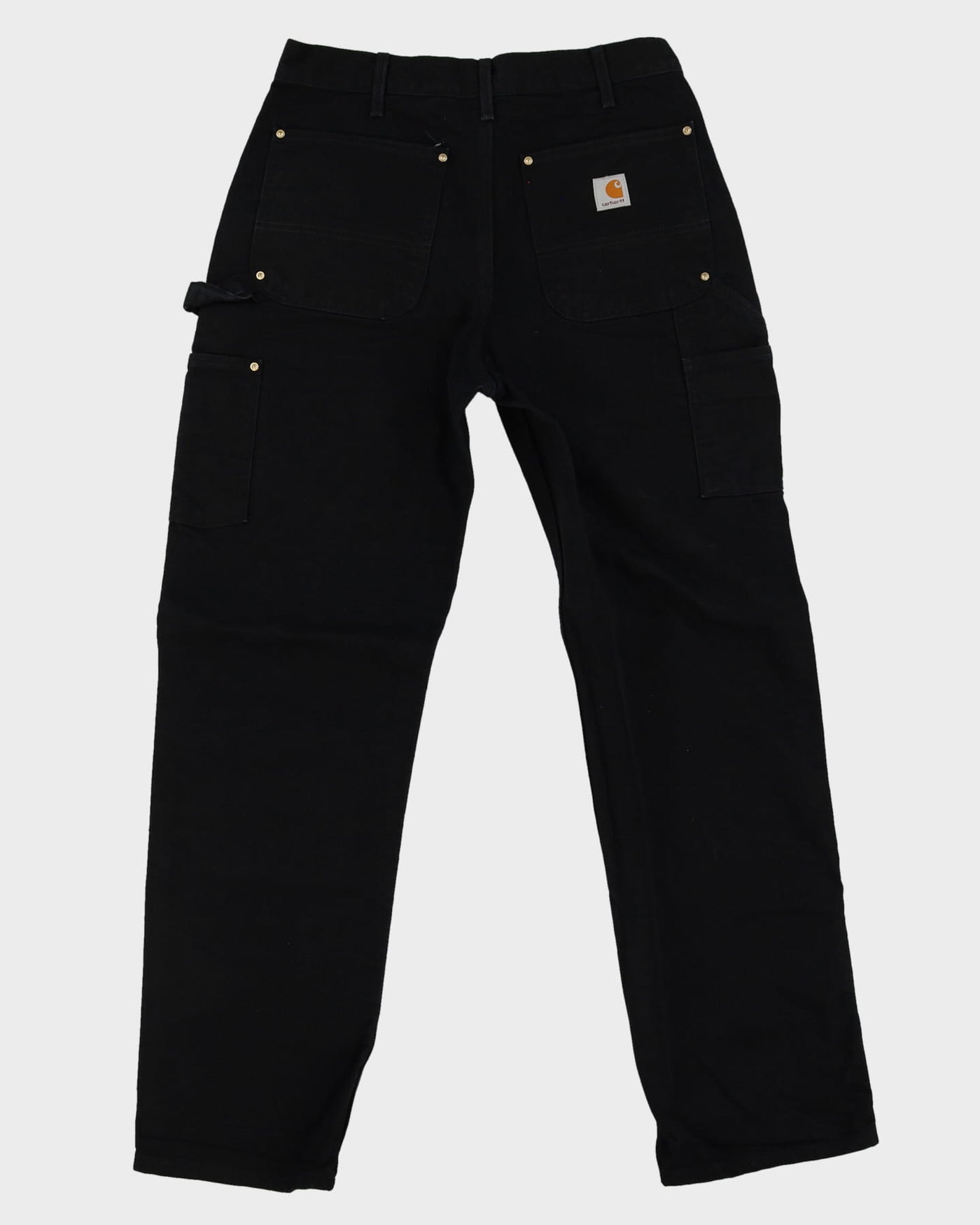 Vintage 90s Carhartt Black Dungaree Fit Double Knee Workwear Jeans - W32 L32