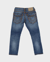 00s Y2K True Religion Contrast Stitch Blue Jeans - W30 L27