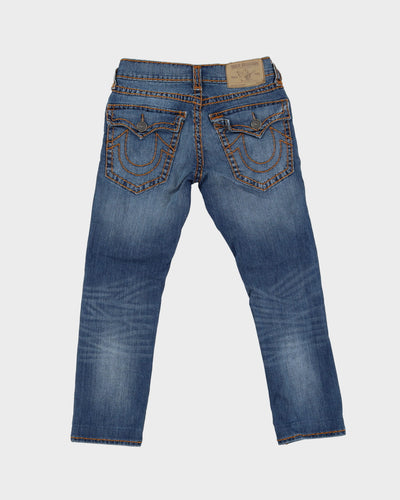 00s Y2K True Religion Contrast Stitch Blue Jeans - W30 L27