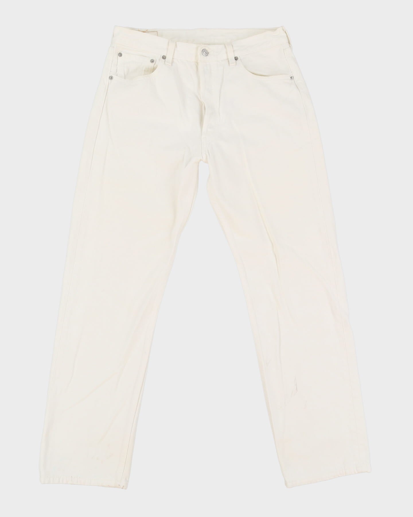 Vintage 80s Levi's 501 White Jeans - W34 L32