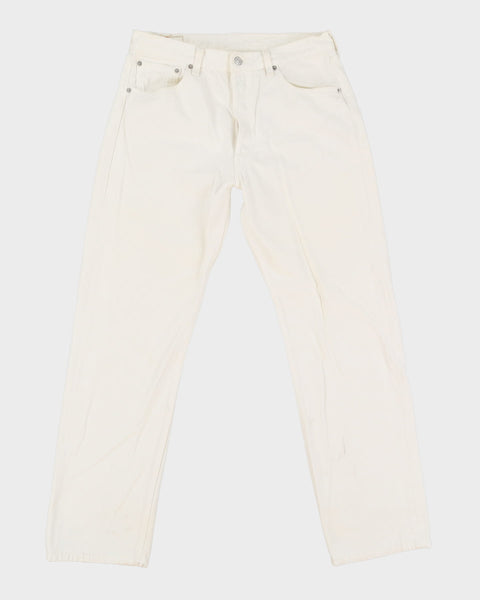 Vintage 80s Levi's 501 White Jeans - W34 L32 – Rokit