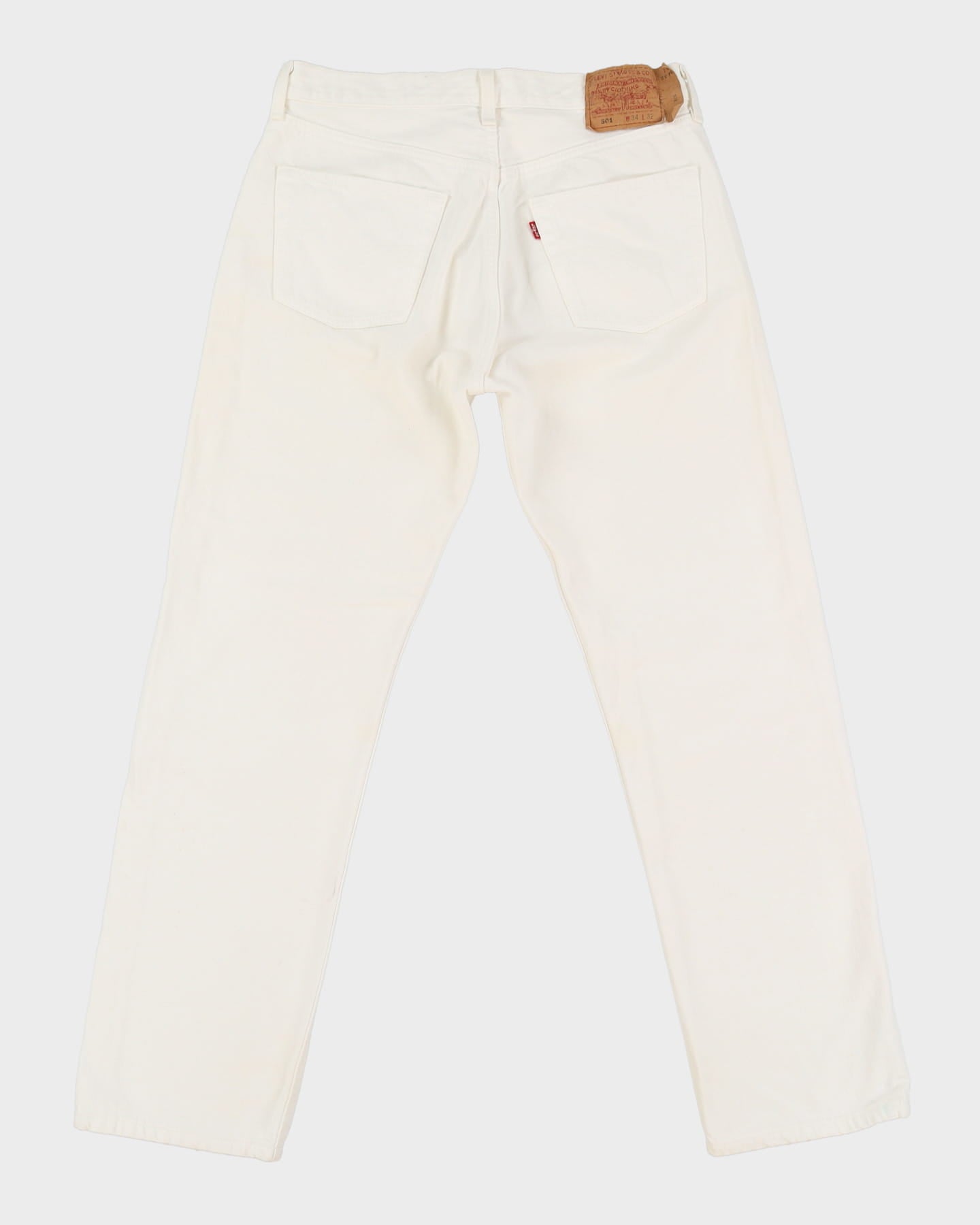 Vintage 80s Levi's 501 White Jeans - W34 L32