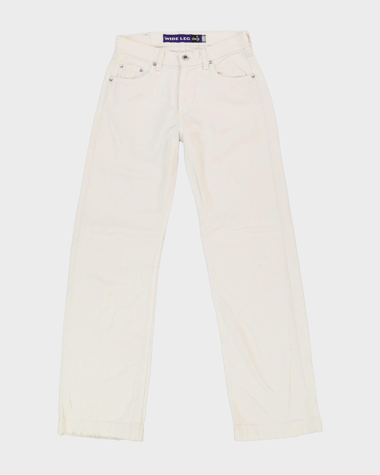 Levi's Silver Tab Wide Leg Fit White Jeans - W28 L34